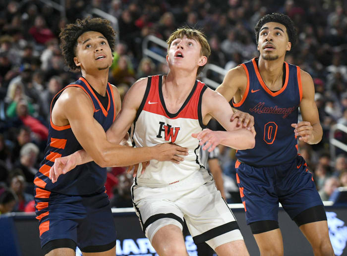 Harvard-Westlake vs. Roosevelt in the CIF Southern Section Open Division boys basketball final at Cal Baptist University on Friday, Feb. 23, 2024.